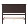 Naples Queen Wood Low Profile Platform Bed in Espresso
