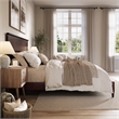 Naples King Wood Low Profile Platform Bed in Espresso