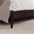 Naples King Wood Low Profile Platform Bed in Espresso