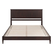 Naples King Wood Low Profile Platform Bed in Espresso