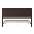Naples King Wood Low Profile Platform Bed in Espresso