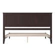 Naples King Wood Low Profile Platform Bed in Espresso