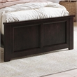 Charlotte Twin XL Low Profile Platform Bed with Matching Footboard in Espresso