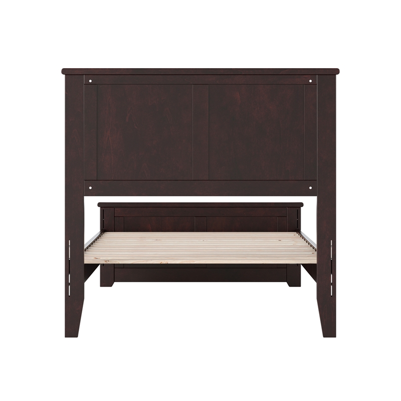 Charlotte Twin XL Low Profile Platform Bed with Matching Footboard in Espresso