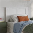 Charlotte Twin XL Wood Low Profile Platform Bed with Matching Footboard in White