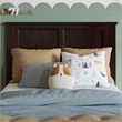 Charlotte Twin Wood Low Profile Platform Bed with Matching Footboard in Espresso