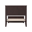 Charlotte Twin Wood Low Profile Platform Bed with Matching Footboard in Espresso