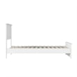 Charlotte Twin Wood Low Profile Platform Bed with Matching Footboard in White