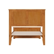 Charlotte Twin Low Profile Platform Bed with Matching Footboard in Light Toffee