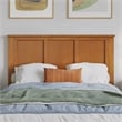 Charlotte Full Low Profile Platform Bed with Matching Footboard in Light Toffee