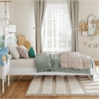 Becket Twin Wood Low Profile Platform Bed with Matching Footboard in White