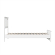 Becket Twin Wood Low Profile Platform Bed with Matching Footboard in White