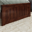 Becket Twin Wood Low Profile Platform Bed with Matching Footboard in Walnut