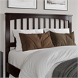 Becket Full Wood Low Profile Platform Bed with Matching Footboard in Espresso