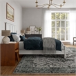 Charlotte Queen Wood Low Profile Platform Bed with Matching Footboard in White