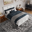 Charlotte Queen Wood Low Profile Platform Bed with Matching Footboard in White
