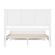 Charlotte Queen Wood Low Profile Platform Bed with Matching Footboard in White