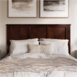 Charlotte Queen Wood Low Profile Platform Bed with Matching Footboard in Walnut