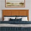 Charlotte Queen Low Profile Platform Bed with Matching Footboard in Light Toffee