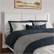 Charlotte King Wood Low Profile Platform Bed with Matching Footboard in White