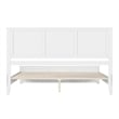 Charlotte King Wood Low Profile Platform Bed with Matching Footboard in White