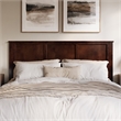 Charlotte King Wood Low Profile Platform Bed with Matching Footboard in Walnut