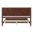 Charlotte King Wood Low Profile Platform Bed with Matching Footboard in Walnut