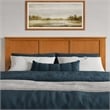 Charlotte King Low Profile Platform Bed with Matching Footboard in Light Toffee