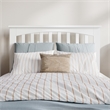 Becket Twin XL Wood Low Profile Platform Bed with Matching Footboard in White