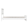 Becket Twin XL Wood Low Profile Platform Bed with Matching Footboard in White