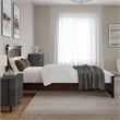 Becket Twin XL Wood Low Profile Platform Bed with Matching Footboard in Walnut