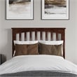 Becket Twin XL Wood Low Profile Platform Bed with Matching Footboard in Walnut