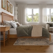 Becket King Wood Low Profile Platform Bed in Light Toffee