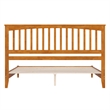 Becket King Wood Low Profile Platform Bed in Light Toffee