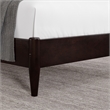 Quincy Twin XL Wood Low Profile Platform Bed in Espresso