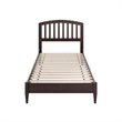 Quincy Twin XL Wood Low Profile Platform Bed in Espresso