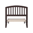 Quincy Twin XL Wood Low Profile Platform Bed in Espresso
