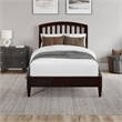Quincy Twin XL Wood Low Profile Platform Bed in Espresso