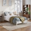 Quincy Twin XL Wood Low Profile Platform Bed in White