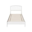 Quincy Twin XL Wood Low Profile Platform Bed in White