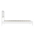 Quincy Twin XL Wood Low Profile Platform Bed in White