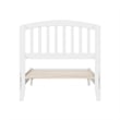 Quincy Twin XL Wood Low Profile Platform Bed in White