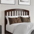 Quincy Twin XL Wood Low Profile Platform Bed in Walnut