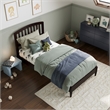 Quincy Twin Wood Low Profile Platform Bed in Espresso