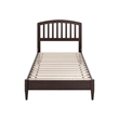 Quincy Twin Wood Low Profile Platform Bed in Espresso