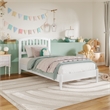Quincy Twin Wood Low Profile Platform Bed in White