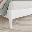 Quincy Twin Wood Low Profile Platform Bed in White