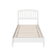 Quincy Twin Wood Low Profile Platform Bed in White