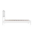 Quincy Twin Wood Low Profile Platform Bed in White