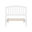 Quincy Twin Wood Low Profile Platform Bed in White